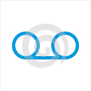 Voicemail icon, vector, illustration